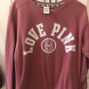 Victoria’s Secret  Love Pink Campus Crew crewneck